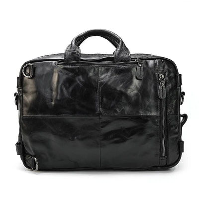Leather Travel Backpack Shoulder Bag - DELLMONT