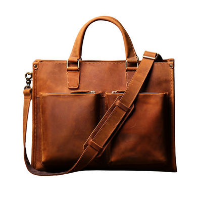 Harrington Leather Briefcase - DELLMONT