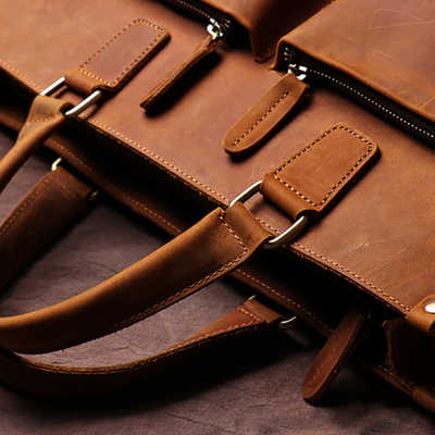 Harrington Leather Briefcase - DELLMONT