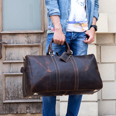 Pinnacle Leather Travel Bag - DELLMONT