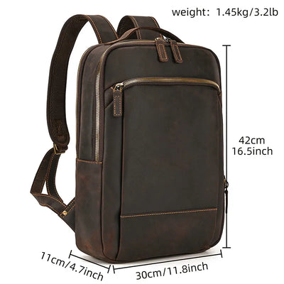 Vintage Leather Daypack - DELLMONT